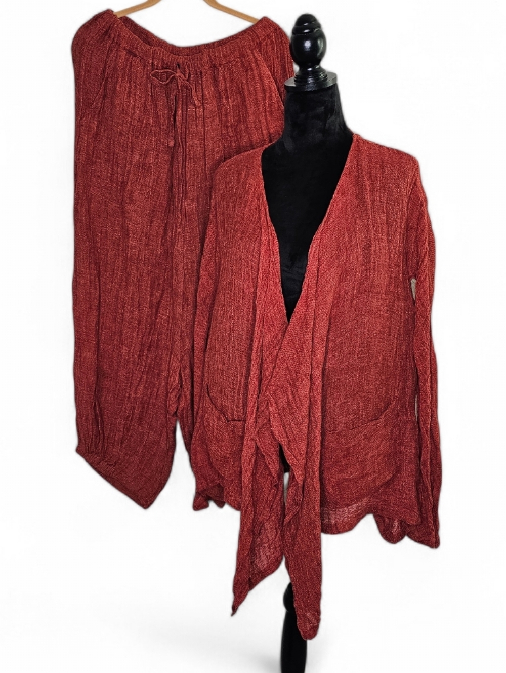 Ivan Grundahl Copenhagen Linen Blend Harem Pant Set 36